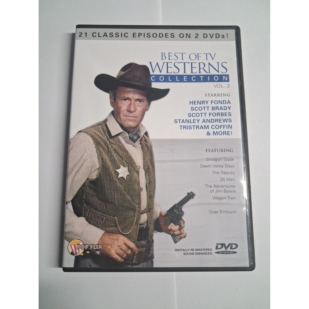 Best Of TV Westerns: Vol. 2 (DVD, 2008, 2-Disc Set) Henry Fonda Brady Forbes 9Hr
